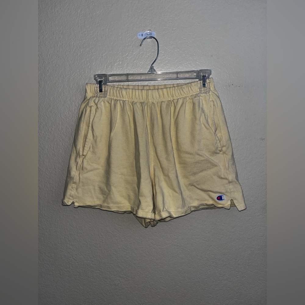 champion small yellow shorts